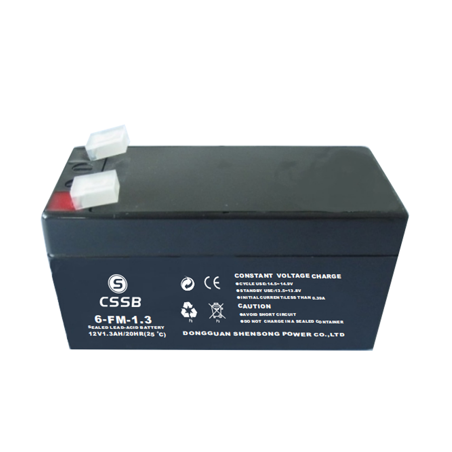 12V1.3Ah sealed lead acid battery